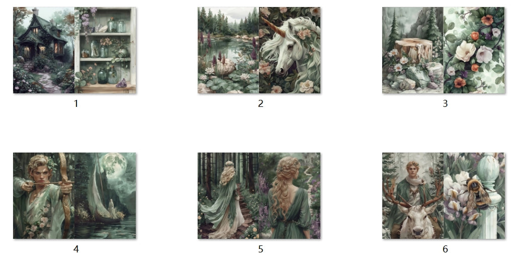 B144-B153 background paper B145 6pcs (A5 size)