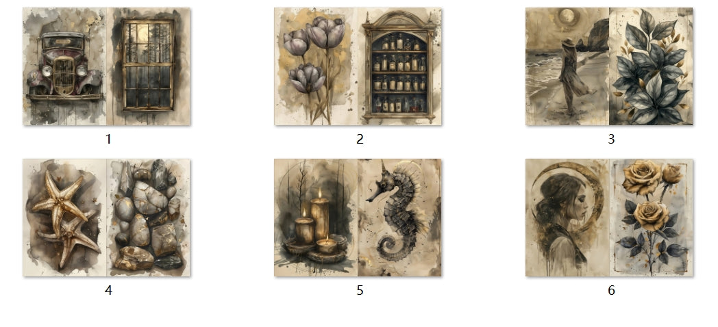 B144-B153 background paper B149 6pcs (A5 size)