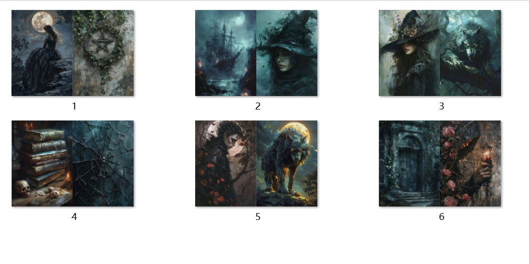 B154-B163 background paper B159 6pcs (A5 size)