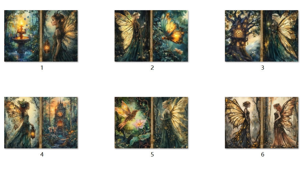 B164-B173 background paper B164 6pcs (A5 size)