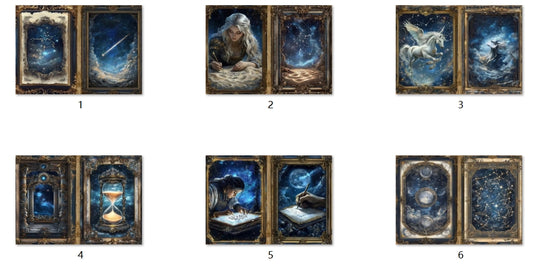 B164-B173 background paper B165 6pcs (A5 size)