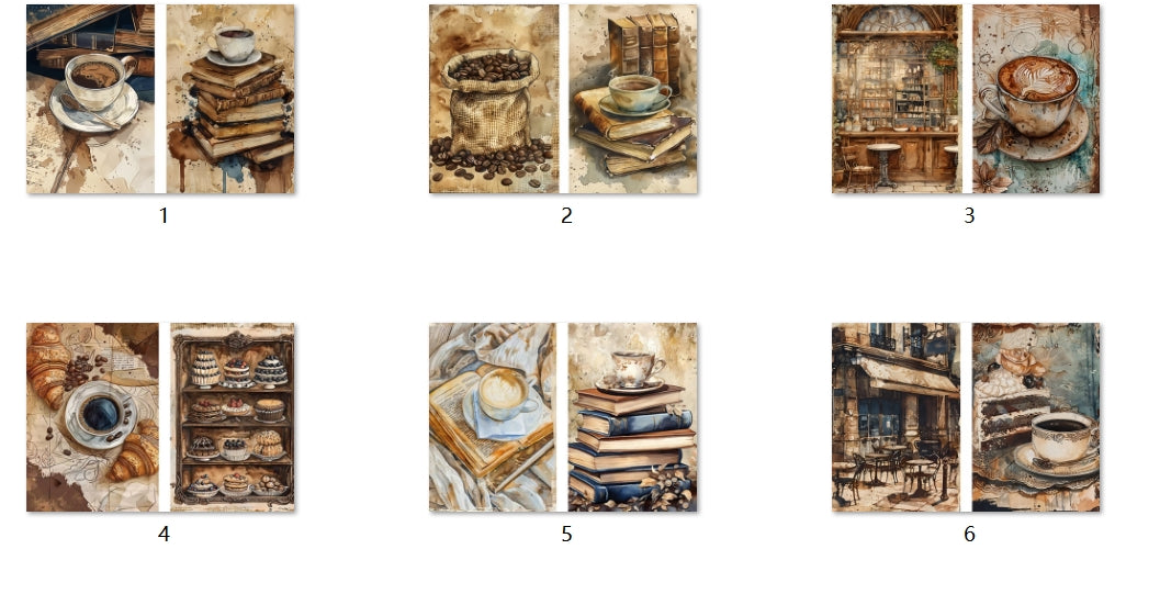 B174-B183 background paper B174 6pcs (A5 size)