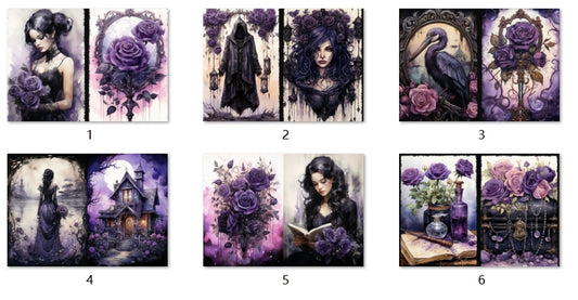 B194-B203 background paper B195 6pcs (A5 size)