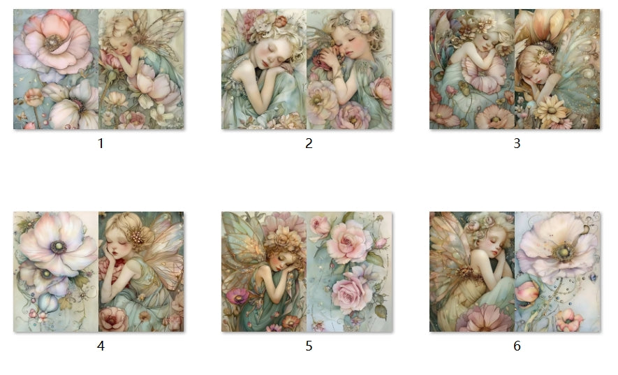 B194-B203 background paper B202 6pcs (A5 size)