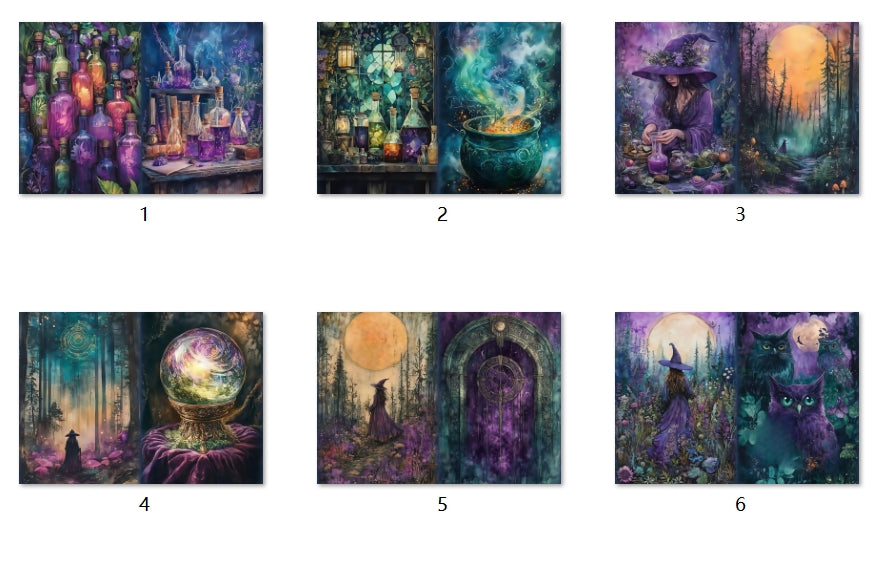 B204-B213 background paper B211 6pcs (A5 size)