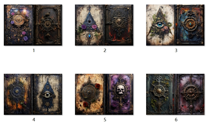 B204-B213 background paper B212 6pcs (A5 size)