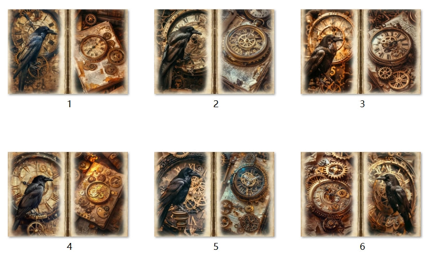 B214-B223 background paper B214 6pcs (A5 size)