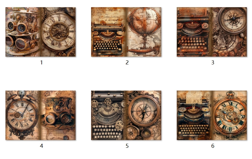 B214-B223 background paper B215 6pcs (A5 size)