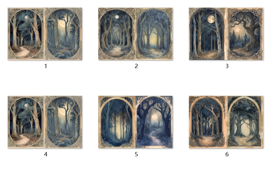 B214-B223 background paper B223 6pcs (A5 size)