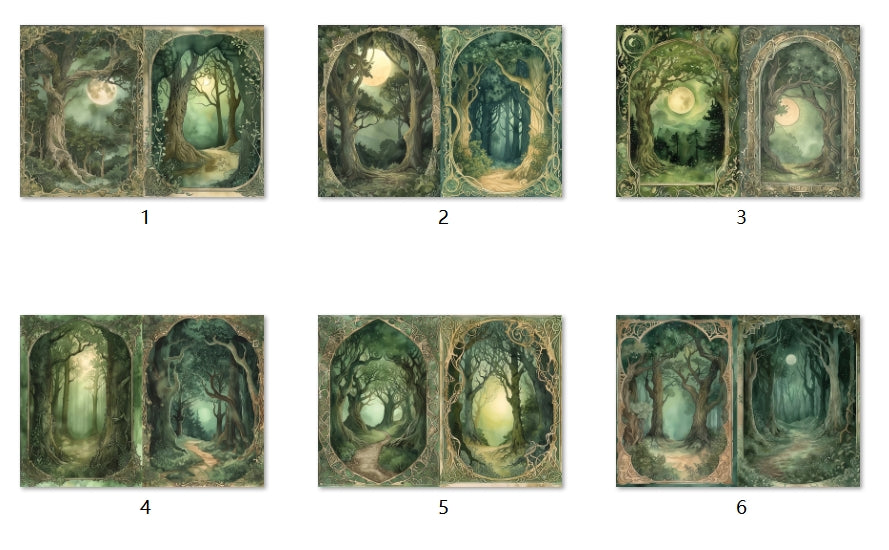 B224-B233 background paper B224 6pcs (A5 size)