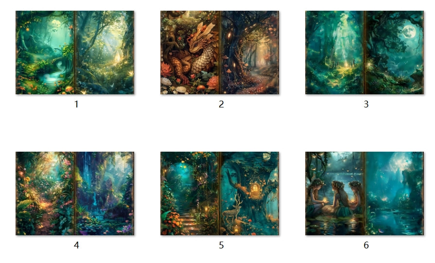 B224-B233 background paper B228 6pcs (A5 size)