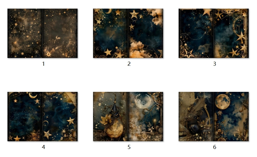 B224-B233 background paper B230 6pcs (A5 size)