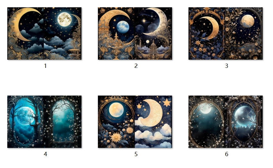 B224-B233 background paper B233 6pcs (A5 size)