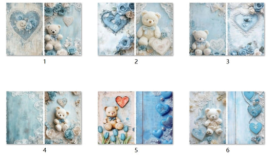 B234-B243 background paper B235 6pcs (A5 size)