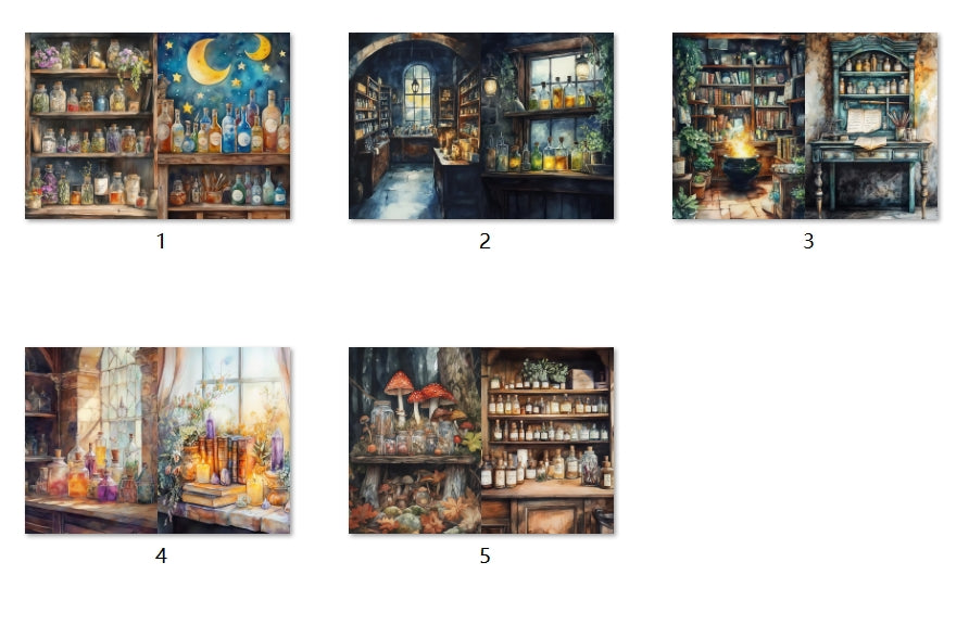 B234-B243 background paper B239 6pcs (A5 size)