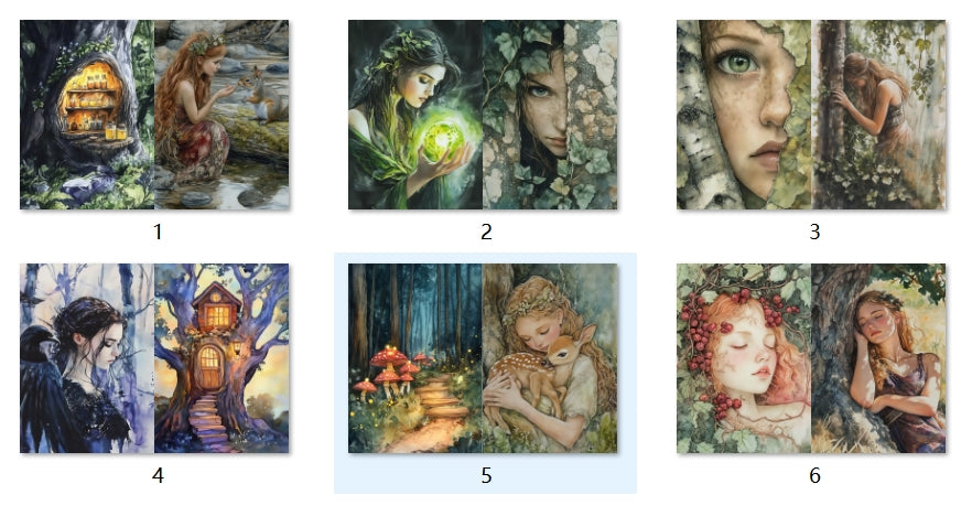 B234-B243 background paper B240 6pcs (A5 size)