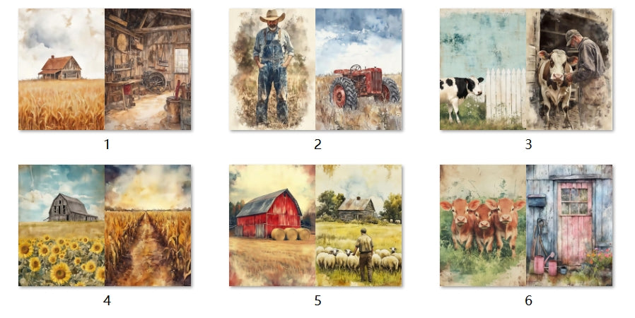 B234-B243 background paper B241 6pcs (A5 size)