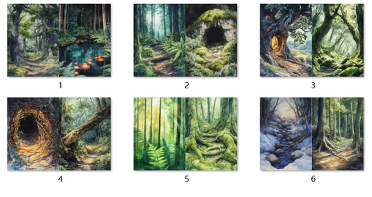 B244-B253 background paper B244 6pcs (A5 size)