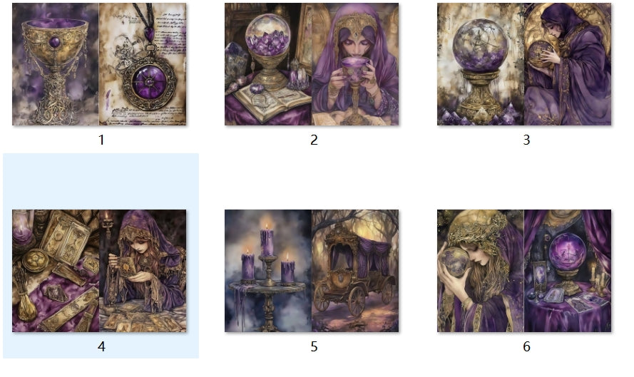 B244-B253 background paper B245 6pcs (A5 size)