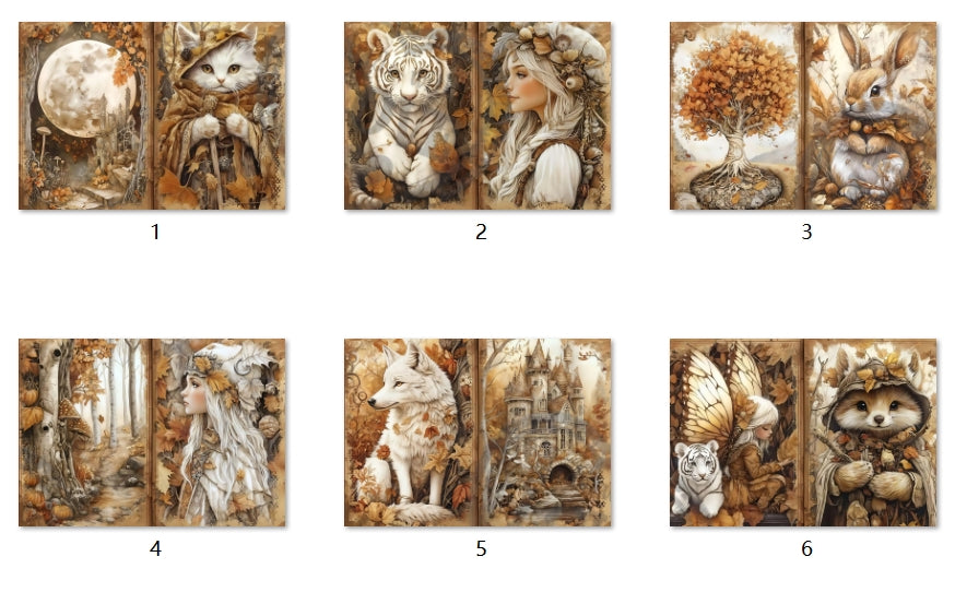 B264-B273 background paper B264 6pcs (A5 size)