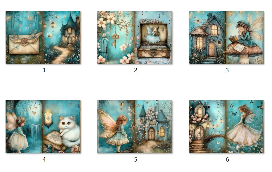 B264-B273 background paper B268 6pcs (A5 size)