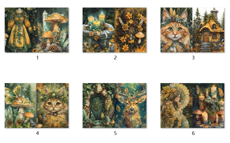 B264-B273 background paper B269 6pcs (A5 size)