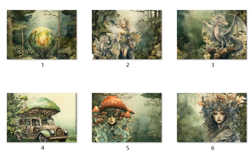 B264-B273 background paper B270 6pcs (A5 size)