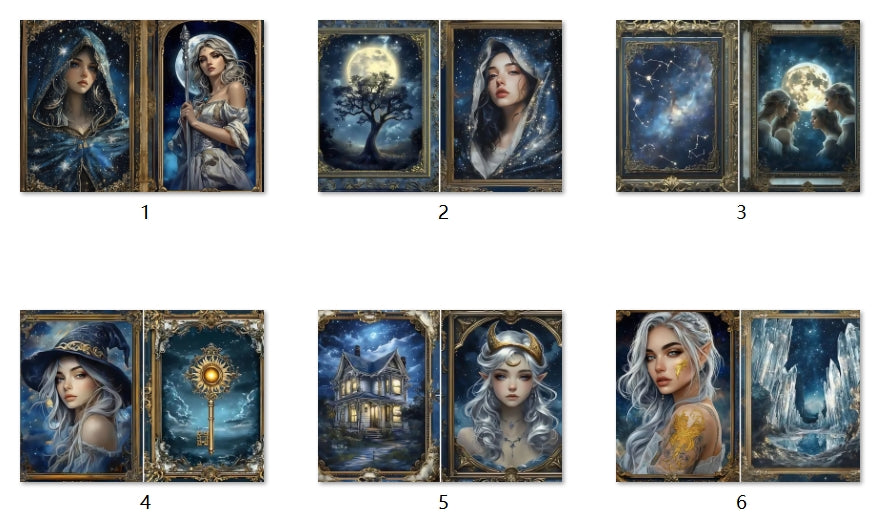 B274-B283 background paper B276 6pcs (A5 size)