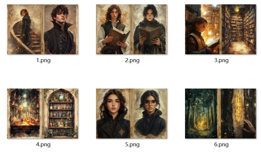 B284-B293 background paper B285 6pcs (A5 size)