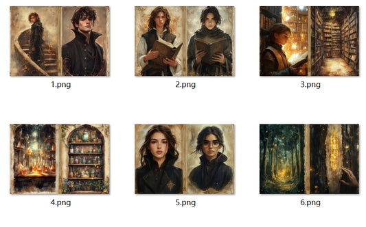 B284-B293 background paper B285 6pcs (A5 size)