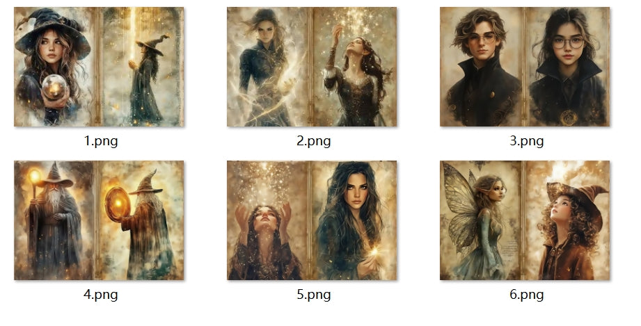 B284-B293 background paper B286 6pcs (A5 size)