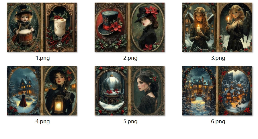 B284-B293 background paper B290 6pcs (A5 size)