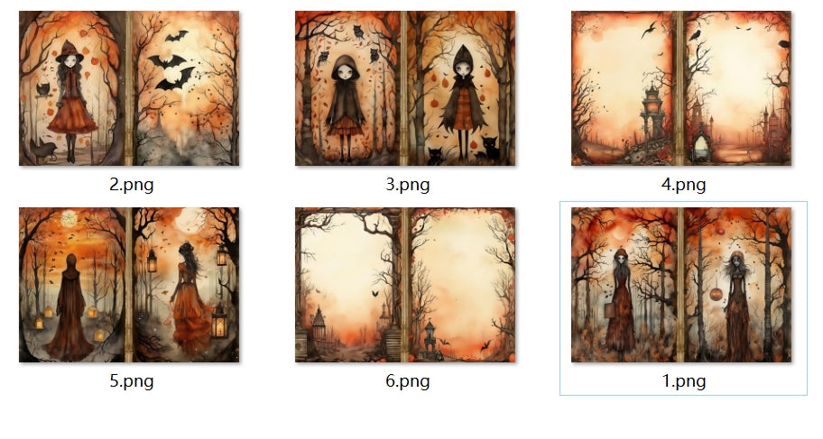 B294-B303 background paper B296 6pcs (A5 size)