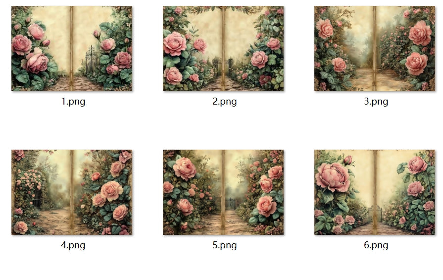 B294-B303 background paper B297 6pcs (A5 size)