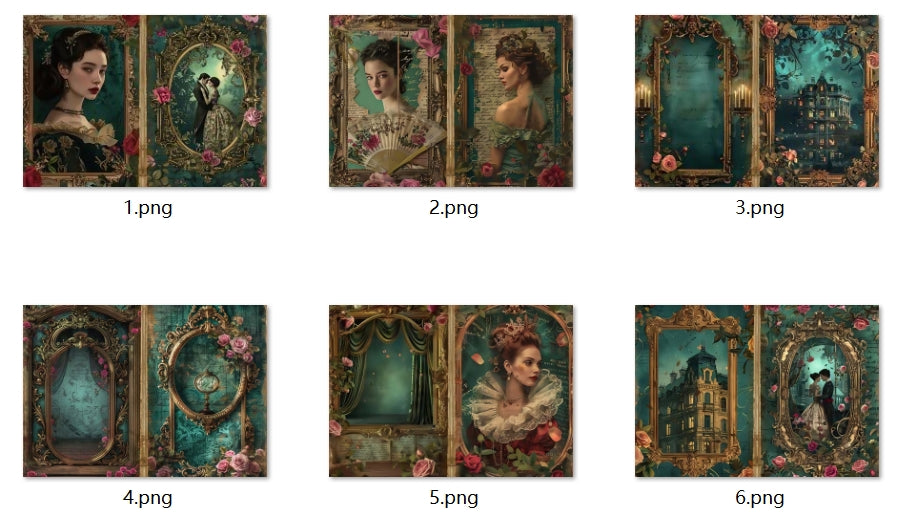 B294-B303 background paper B300 6pcs (A5 size)