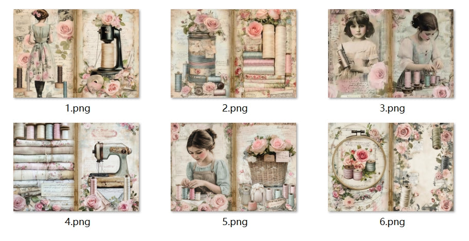 B294-B303 background paper B301 6pcs (A5 size)