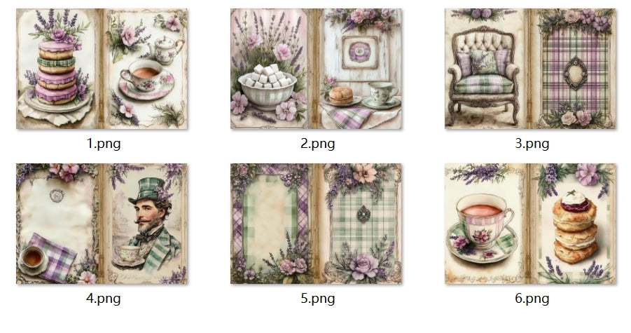 B304-B313 background paper B304 6pcs (A5 size)