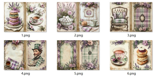 B304-B313 background paper B304 6pcs (A5 size)