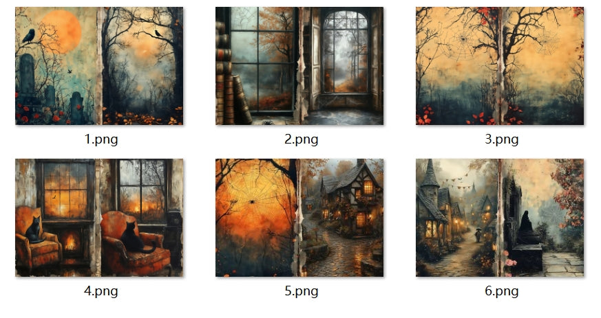 B314-B323 background paper B318 6pcs (A5 size)