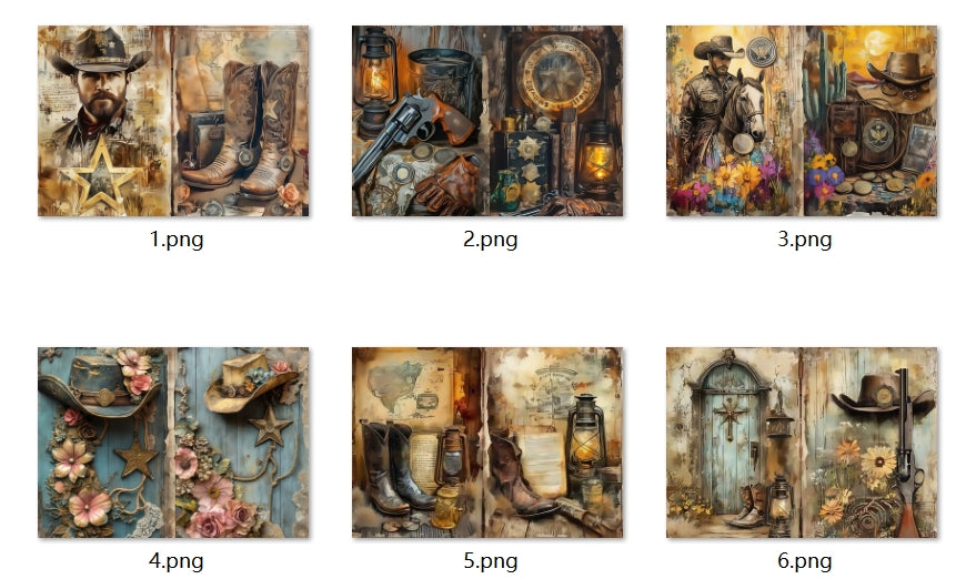 B314-B323 background paper B319 6pcs (A5 size)