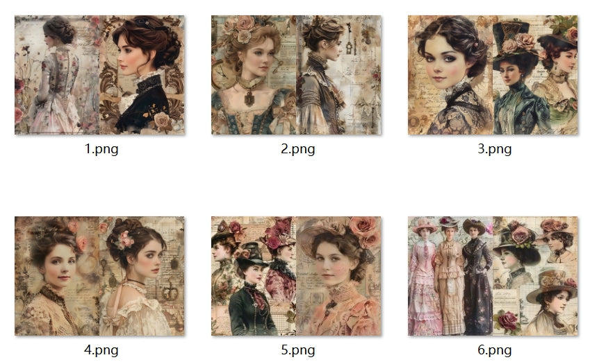 B314-B323 background paper B323 6pcs (A5 size)