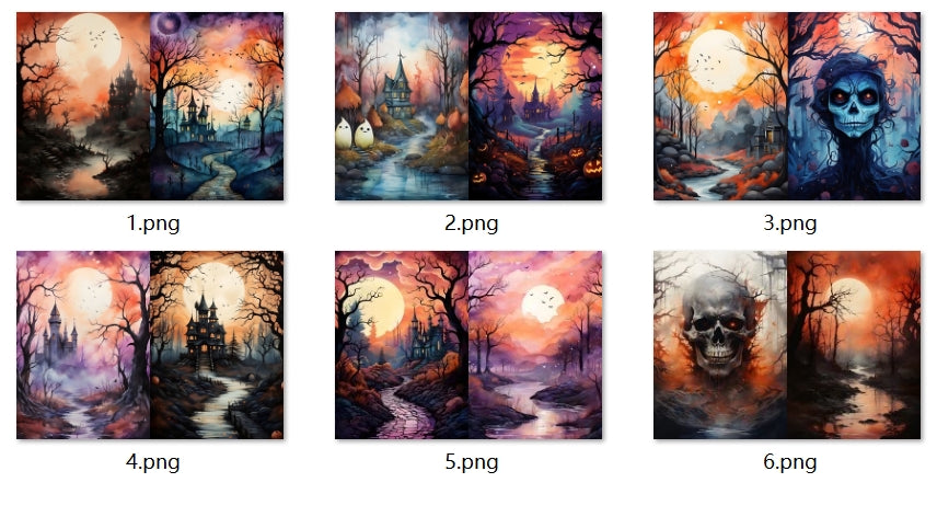 B324-B333 background paper B326 6pcs (A5 size)