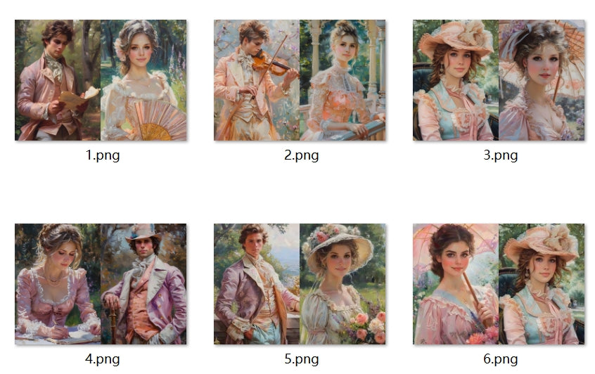 B324-B333 background paper B328 6pcs (A5 size)