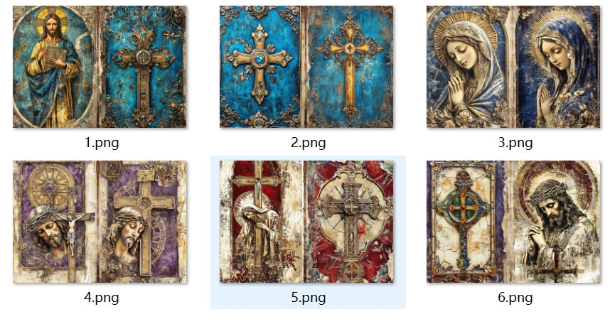 B324-B333 background paper B332 6pcs (A5 size)