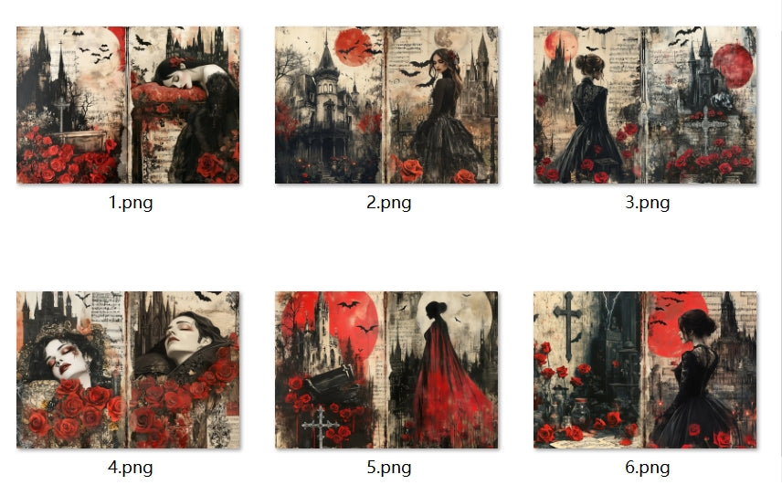 B334-B343 background paper B334 6pcs (A5 size)