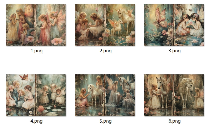 B334-B343 background paper B336 6pcs (A5 size)