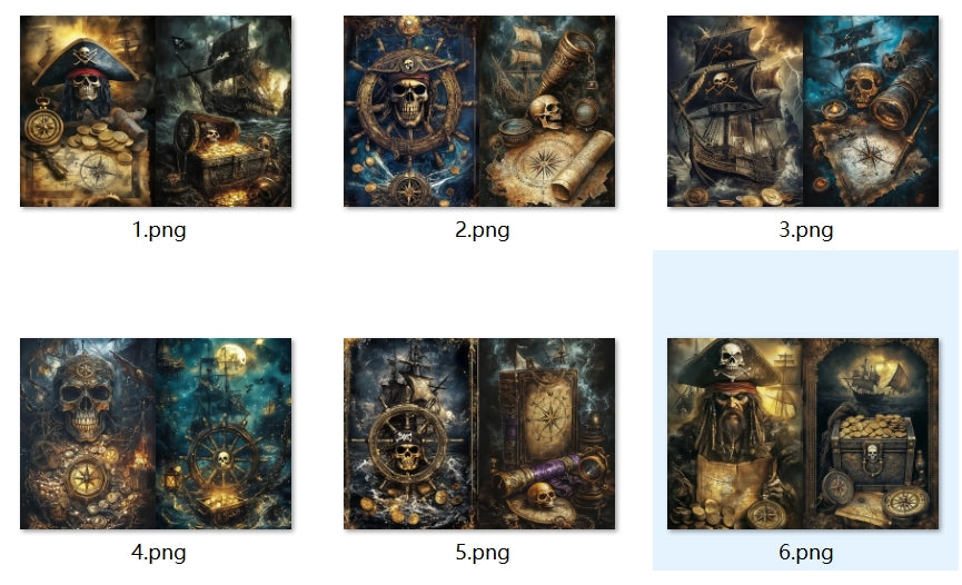 B334-B343 background paper B339 6pcs (A5 size)