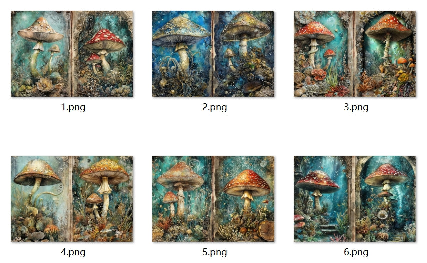 B334-B343 background paper B341 6pcs (A5 size)