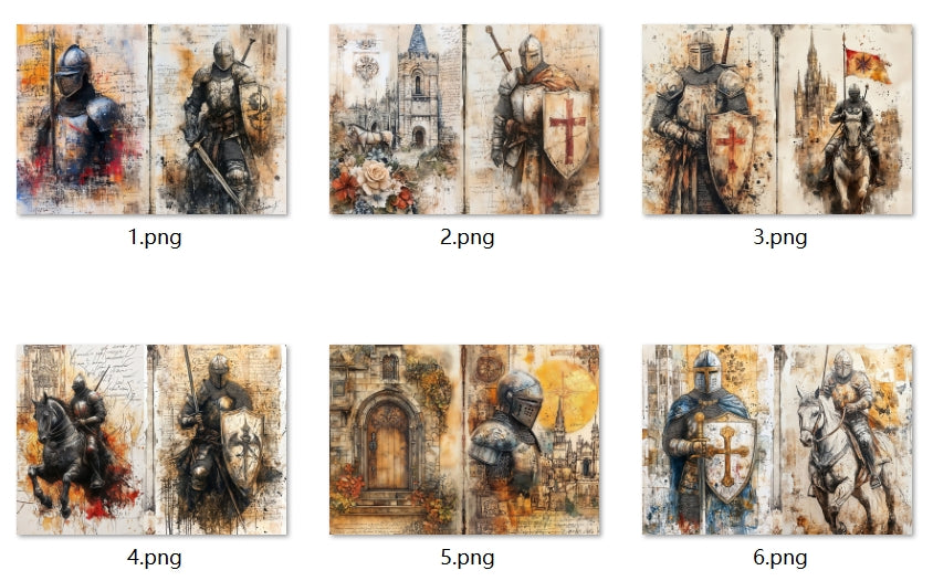 B344-B353 background paper B348 6pcs (A5 size)