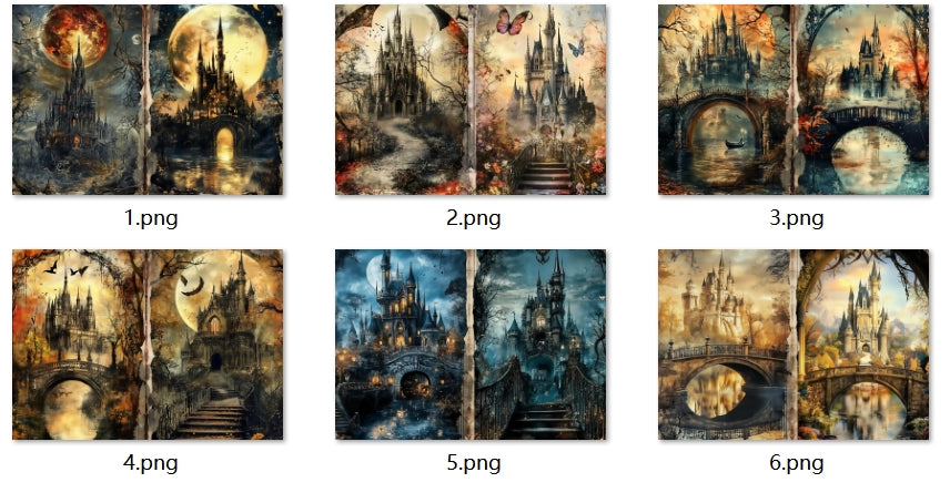 B344-B353 background paper B350 6pcs (A5 size)